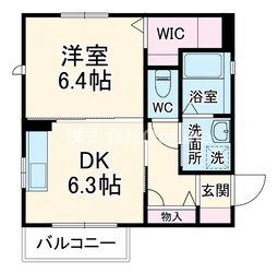 八戸ノ里駅 徒歩8分 2階の物件間取画像